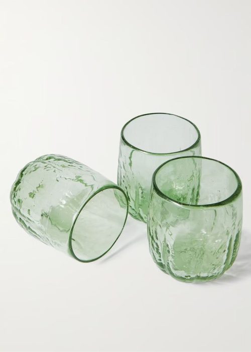 Cactus Set of Four Glass Cups