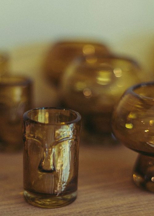 General Admission Tiki Shot Amber Glass