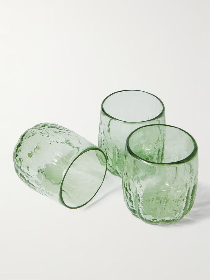 Cactus Set of Four Glass Cups