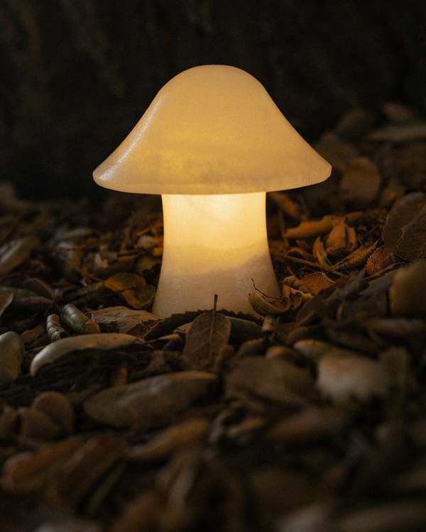 General Admission Mini Mushroom Lamp - White _ Garmentory