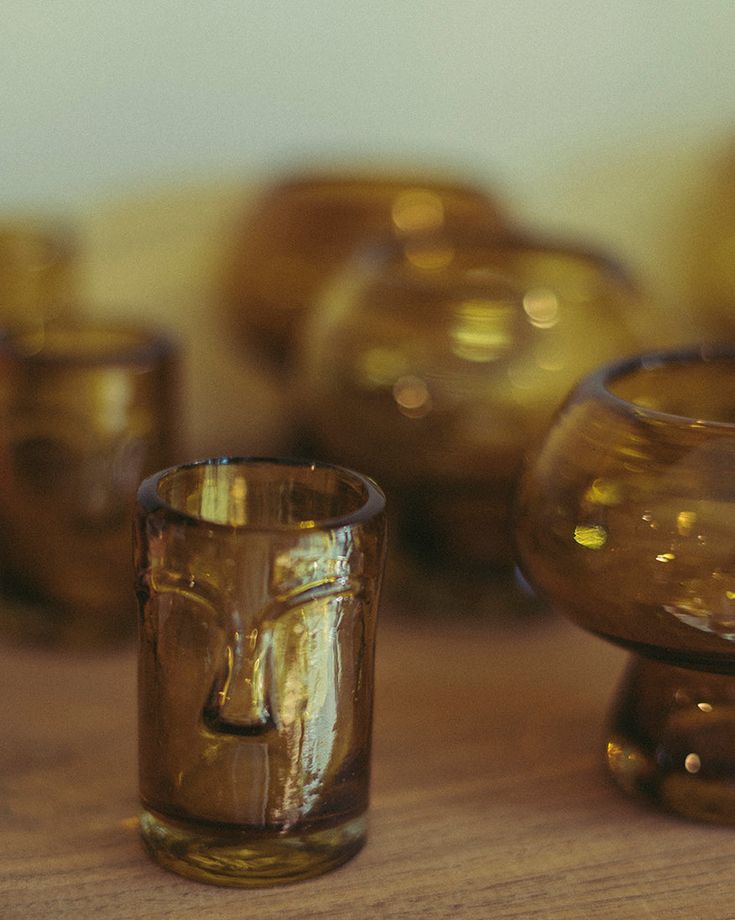 General Admission Tiki Shot Amber Glass